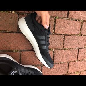 black adidas sneakers